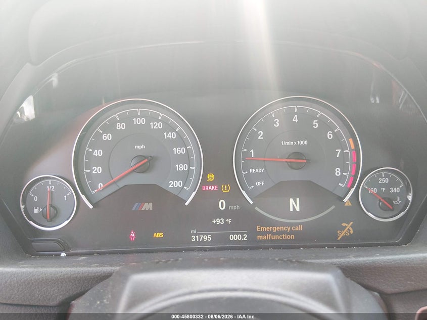2015 BMW M4 VIN WBS3U9C58FP967896 IAAI salvage auction — ELECTRICAL, Wait Title, sold $18,900 on 2026-09-03 (photo 7)