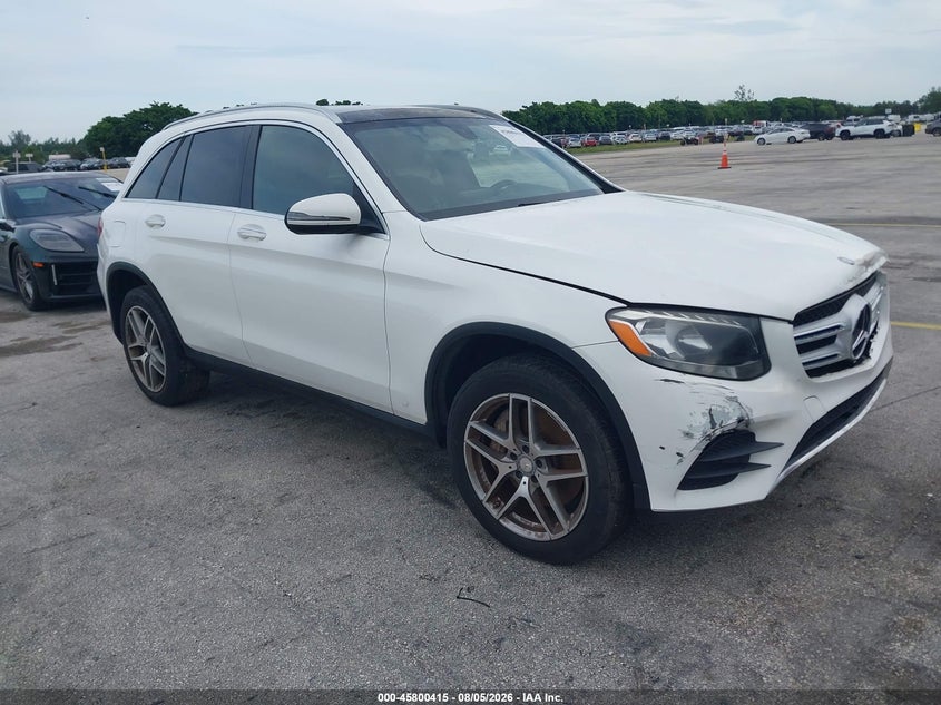 2016 Mercedes-benz Glc VIN WDC0G4KB4GF062763 IAAI salvage auction — FRONT & REAR, Clear (Florida), sold $4,500 on 2026-08-13 (photo 1)