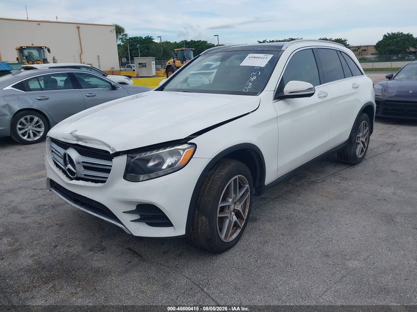 2016 Mercedes-benz Glc VIN WDC0G4KB4GF062763 IAAI salvage auction — FRONT & REAR, Clear (Florida), sold $4,500 on 2026-08-13 (photo 2)