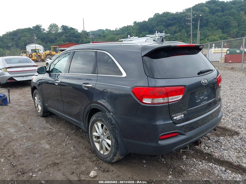 2016 Kia Sorento VIN 5XYPGDA37GG110185 IAAI salvage auction — NORMAL WEAR, Clear (Pennsylvania), sold $1,900 on 2026-08-20 (photo 3)