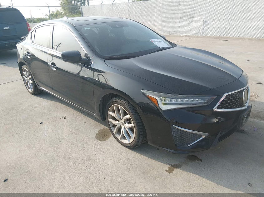 2019 Acura Ilx VIN 19UDE2F3XKA010520 IAAI salvage auction — REAR END, Wait Title, sold $7,500 on 2026-10-08 (photo 1)