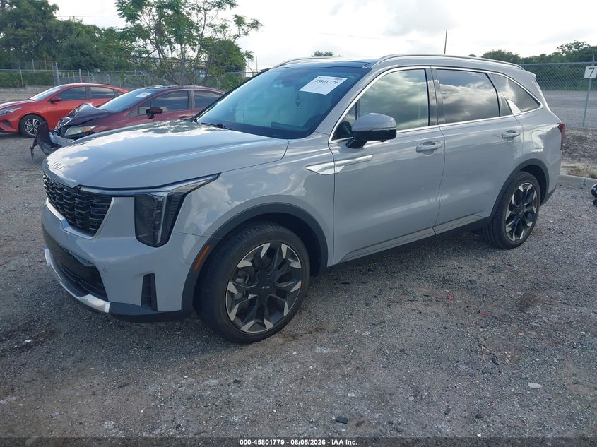 2025 Kia Sorento VIN 5XYRK4JF2SG319053 IAAI salvage auction — RIGHT FRONT, Wait Title, sold $12,600 on 2026-08-27 (photo 2)