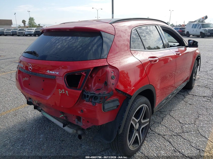 2017 Mercedes-benz Gla-klasse VIN WDCTG4GBXHJ342207 IAAI salvage auction — FRONT & REAR, Salvage (California), sold $3,800 on 2026-08-15 (photo 4)
