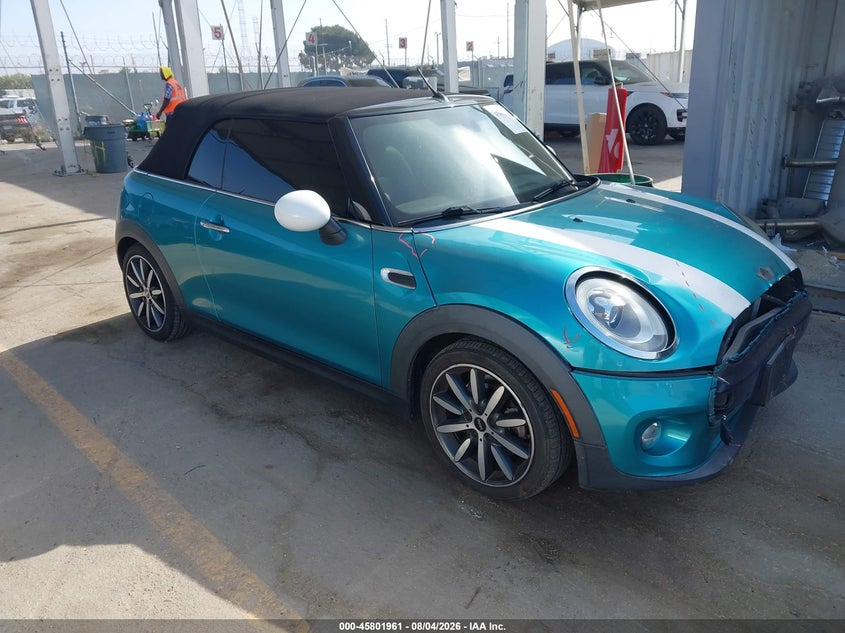 2016 Mini Convertible VIN WMWWG5C55G3C18924 IAAI salvage auction — FRONT END, Salvage (California), sold $1,300 on 2026-08-31 (photo 1)