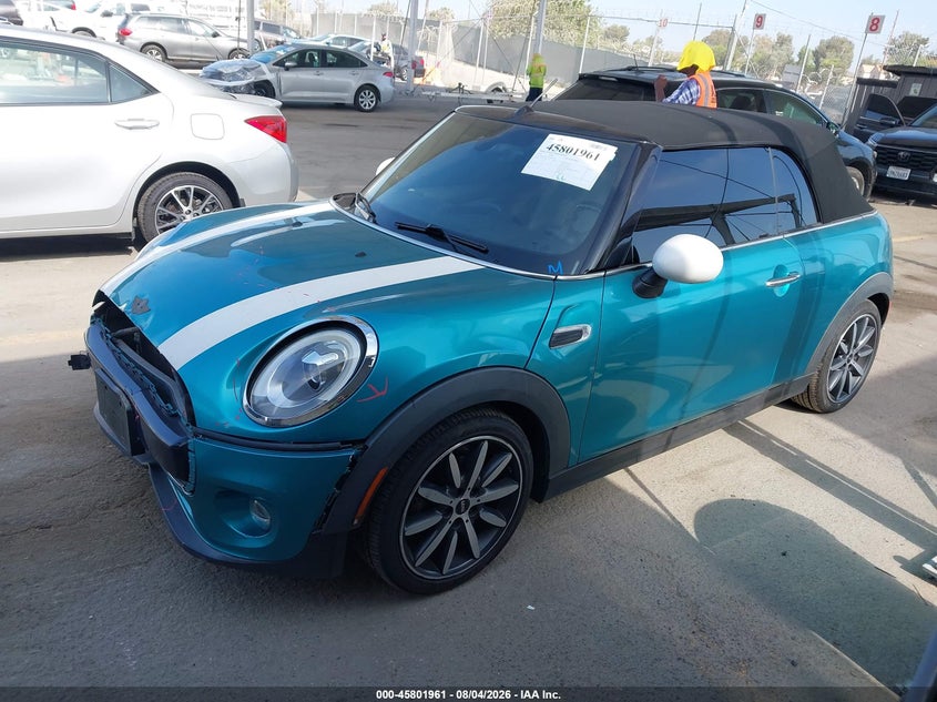 2016 Mini Convertible VIN WMWWG5C55G3C18924 IAAI salvage auction — FRONT END, Salvage (California), sold $1,300 on 2026-08-31 (photo 2)