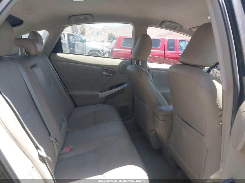2011 Toyota Prius VIN JTDKN3DU5B1457568 IAAI salvage auction — NORMAL WEAR, Clear - Dealer Only (California), sold $1,700 on 2026-08-17 (photo 8)