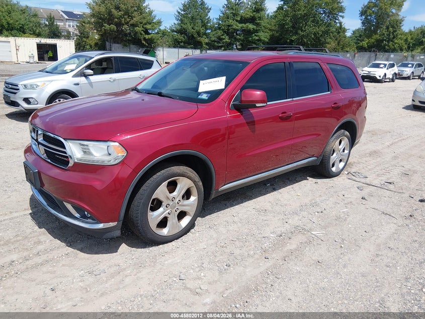 2014 Dodge Durango VIN 1C4RDJDG7EC337263 IAAI salvage auction — NORMAL WEAR, Clear (New Jersey), sold $700 on 2026-09-07 (photo 2)