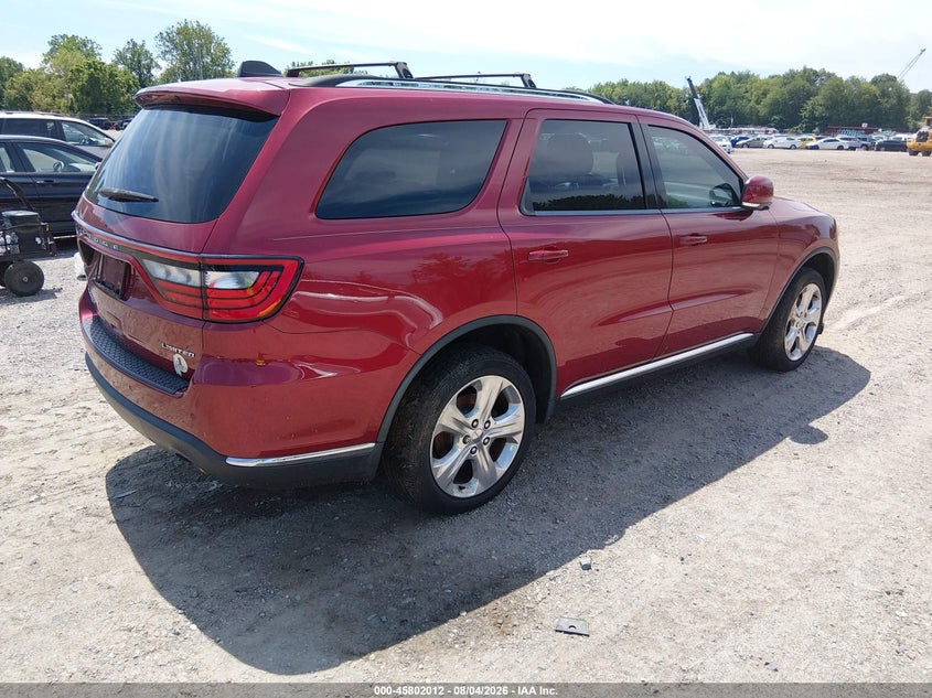 2014 Dodge Durango VIN 1C4RDJDG7EC337263 IAAI salvage auction — NORMAL WEAR, Clear (New Jersey), sold $700 on 2026-09-07 (photo 4)