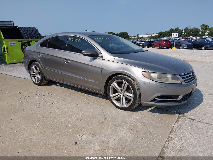 2013 Volkswagen Passat cc VIN WVWBN7AN7DE521089 IAAI salvage auction — NORMAL WEAR, Clear (Missouri), sold $550 on 2026-08-17 (photo 1)