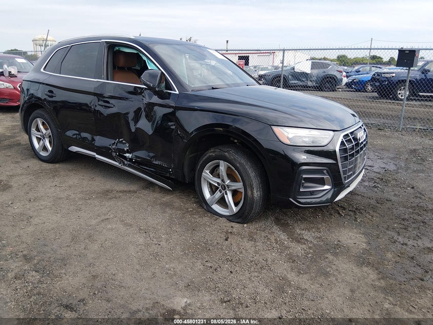 2021 Audi Q5 VIN WA1AAAFY9M2091956 — IAAI salvage auction photo