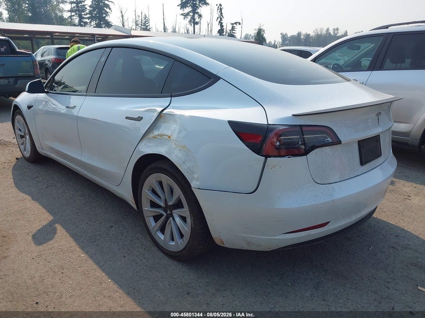 2023 Tesla Model 3 VIN 5YJ3E1EA1PF608854 IAAI salvage auction — LEFT SIDE, Wait Title, sold $7,100 on 2026-08-22 (photo 3)