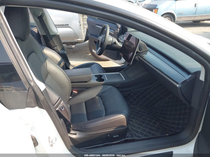 2023 Tesla Model 3 VIN 5YJ3E1EA1PF608854 IAAI salvage auction — LEFT SIDE, Wait Title, sold $7,100 on 2026-08-22 (photo 5)