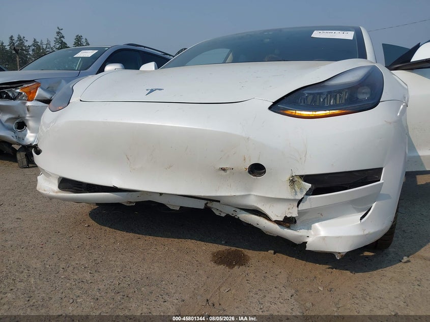 2023 Tesla Model 3 VIN 5YJ3E1EA1PF608854 IAAI salvage auction — LEFT SIDE, Wait Title, sold $7,100 on 2026-08-22 (photo 6)