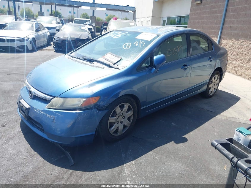 2007 Honda Civic VIN 2HGFA16527H512432 IAAI salvage auction — RIGHT FRONT, Salvage Certificate (California), sold $825 on 2026-09-04 (photo 2)