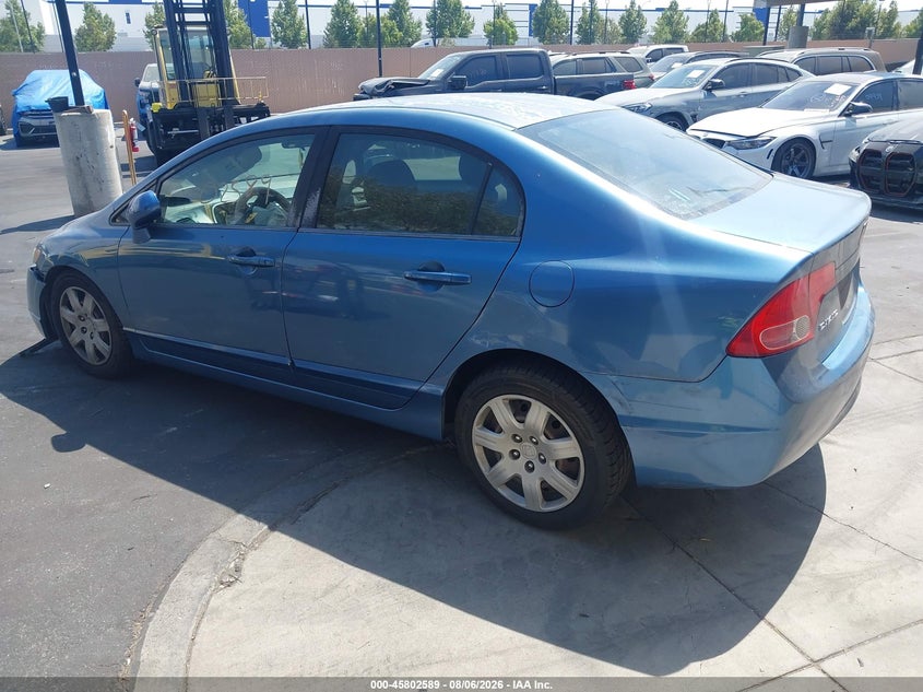 2007 Honda Civic VIN 2HGFA16527H512432 IAAI salvage auction — RIGHT FRONT, Salvage Certificate (California), sold $825 on 2026-09-04 (photo 3)