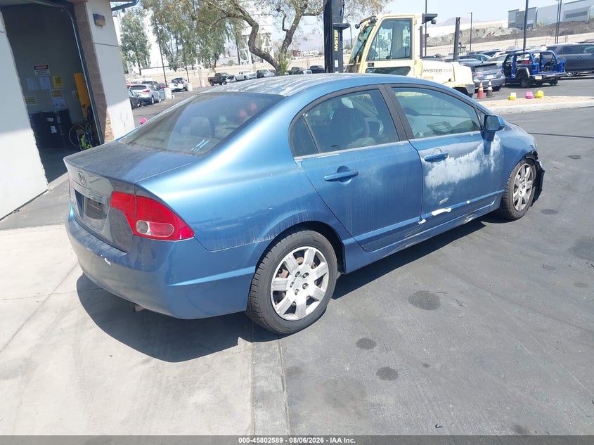 2007 Honda Civic VIN 2HGFA16527H512432 IAAI salvage auction — RIGHT FRONT, Salvage Certificate (California), sold $825 on 2026-09-04 (photo 4)