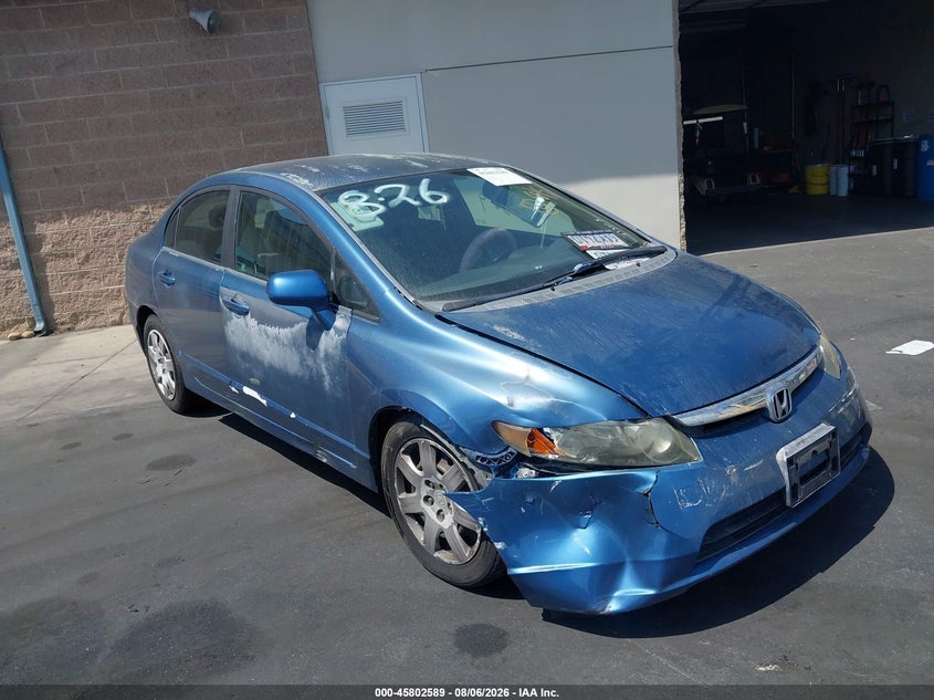 2007 Honda Civic VIN 2HGFA16527H512432 IAAI salvage auction — RIGHT FRONT, Salvage Certificate (California), sold $825 on 2026-09-04 (photo 6)