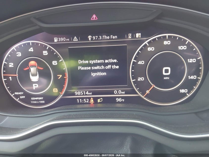 2018 Audi A5 VIN WAUYNGF52JN005671 IAAI salvage auction — RIGHT FRONT, Salvage Title, sold $4,000 on 2026-08-21 (photo 7)