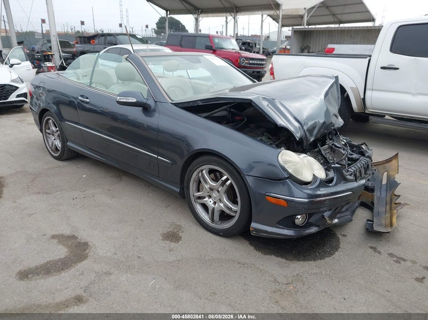 2008 Mercedes-benz Clk-class VIN WDBTK72F18T091211 IAAI salvage auction — FRONT END, Salvage (California), sold $550 on 2026-08-19 (photo 1)