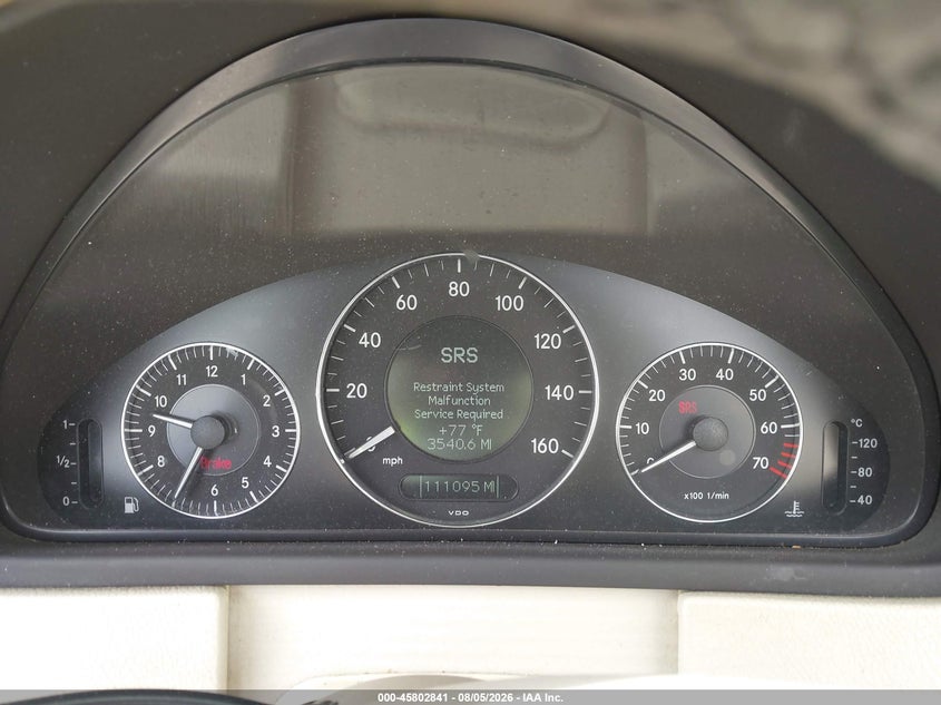 2008 Mercedes-benz Clk-class VIN WDBTK72F18T091211 IAAI salvage auction — FRONT END, Salvage (California), sold $550 on 2026-08-19 (photo 7)