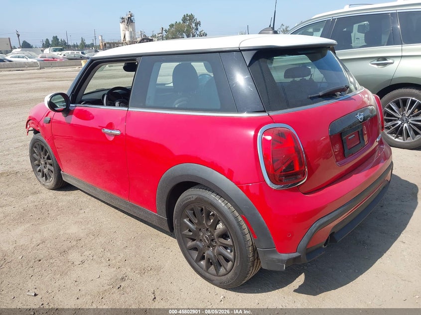 2023 Mini Hard top VIN WMW33DH04P2T72646 IAAI salvage auction — FRONT END, Wait Title, sold $8,600 on 2026-08-16 (photo 3)