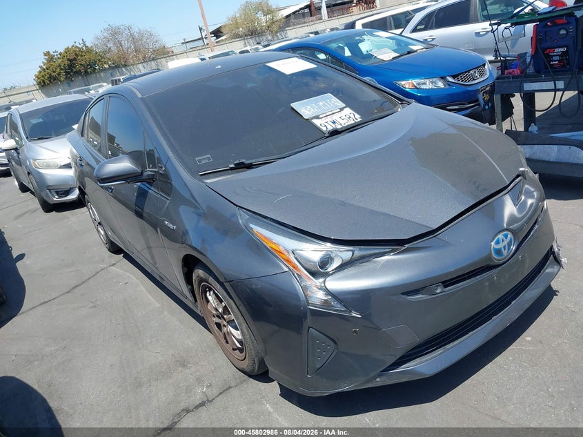 2017 Toyota Prius VIN JTDKBRFU1H3057528 IAAI salvage auction — LEFT FRONT, Wait Title, sold $3,850 on 2026-08-23 (photo 1)