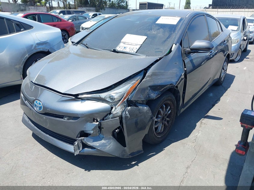 2017 Toyota Prius VIN JTDKBRFU1H3057528 IAAI salvage auction — LEFT FRONT, Wait Title, sold $3,850 on 2026-08-23 (photo 2)