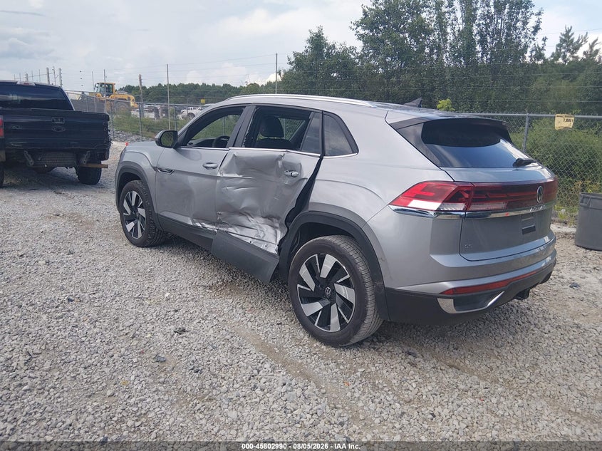 2026 Volkswagen Atlas cross sport VIN 1V2HC2CA3TC233138 IAAI salvage auction — SIDE, Salvage Title, sold $14,100 on 2026-08-18 (photo 3)