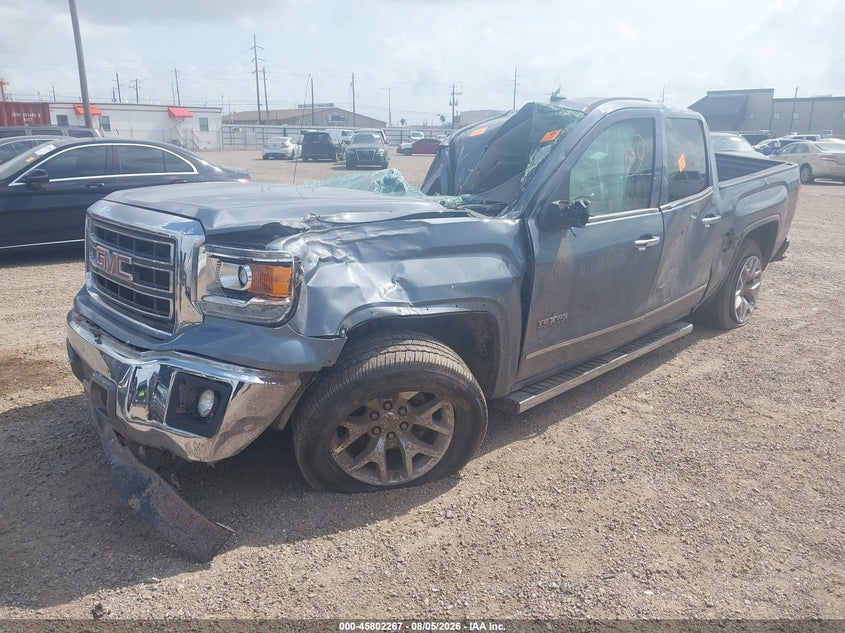 2015 Gmc SIERRA VIN 3GTP1VEC1FG447095 IAAI salvage auction — ROLLOVER, Salvage Title, sold $2,250 on 2026-09-27 (photo 2)