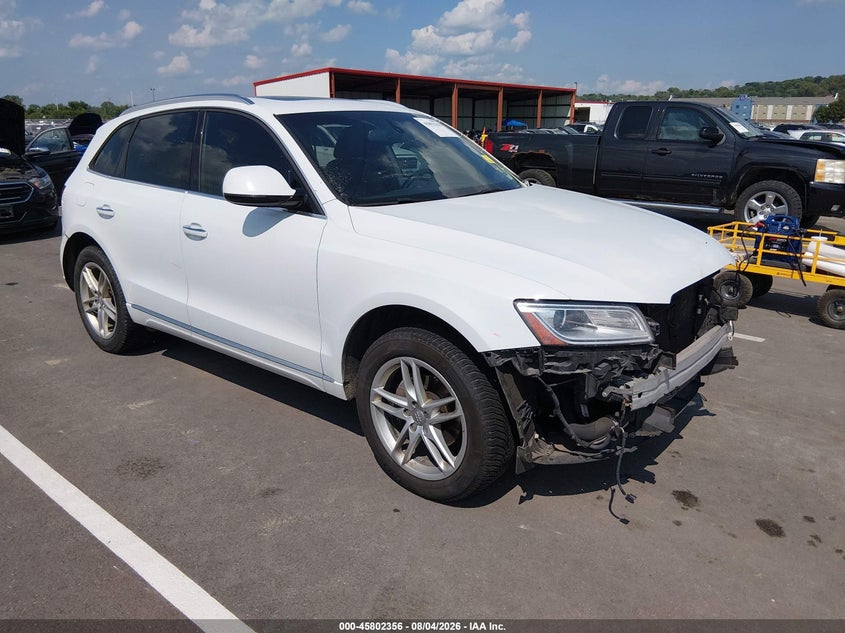2016 Audi Q5 VIN WA1L2AFP0GA125418 IAAI salvage auction — FRONT END, Salvage (Illinois), sold $1,650 on 2026-09-03 (photo 1)