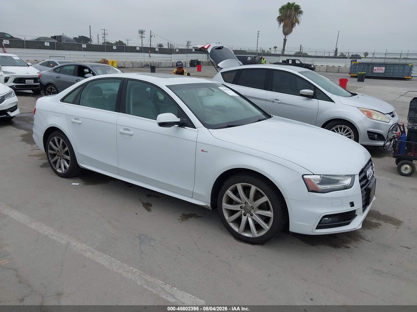 2014 Audi A4 VIN WAUBFAFLXEN034307 IAAI salvage auction — NORMAL WEAR, Clear - Dealer Only (California), sold $925 on 2026-08-15 (photo 1)