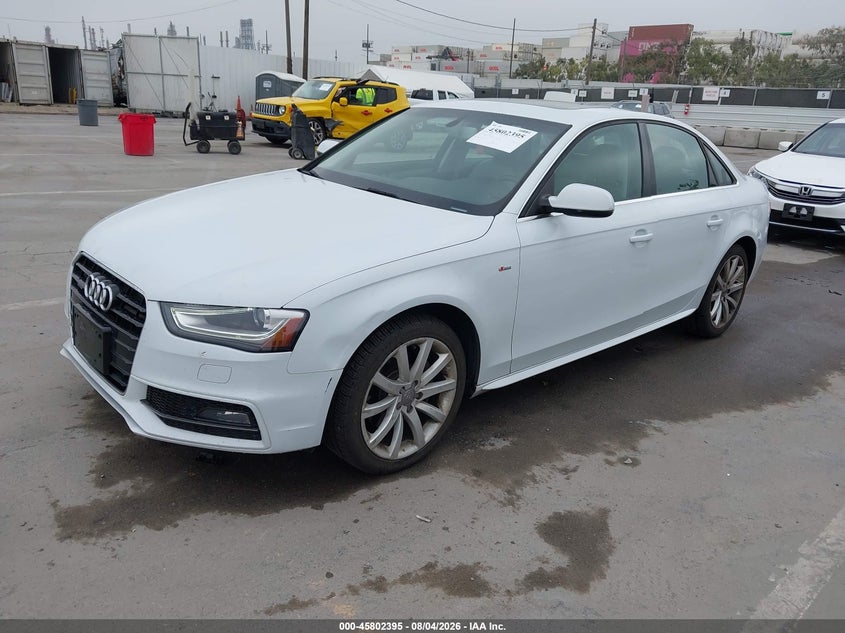2014 Audi A4 VIN WAUBFAFLXEN034307 IAAI salvage auction — NORMAL WEAR, Clear - Dealer Only (California), sold $925 on 2026-08-15 (photo 2)