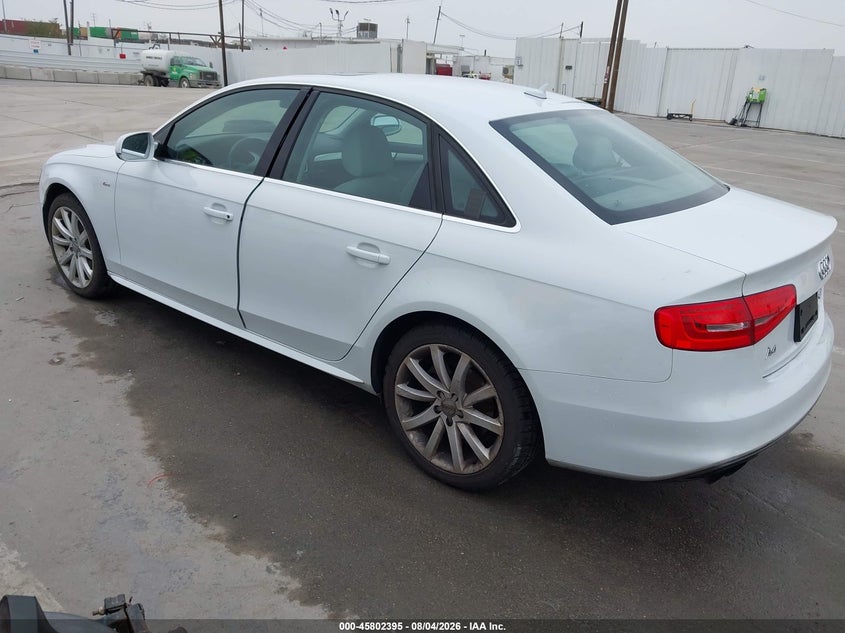 2014 Audi A4 VIN WAUBFAFLXEN034307 IAAI salvage auction — NORMAL WEAR, Clear - Dealer Only (California), sold $925 on 2026-08-15 (photo 3)
