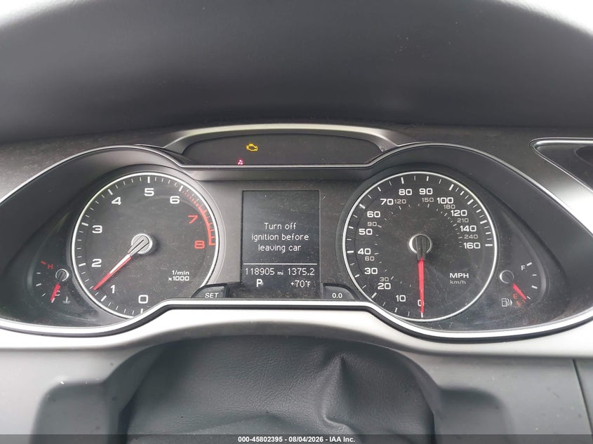 2014 Audi A4 VIN WAUBFAFLXEN034307 IAAI salvage auction — NORMAL WEAR, Clear - Dealer Only (California), sold $925 on 2026-08-15 (photo 7)