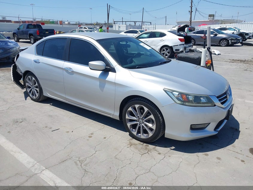2015 Honda Accord VIN 1HGCR2F5XFA019726 IAAI salvage auction — REAR END, Salvage Title, sold $2,600 on 2026-08-30 (photo 1)