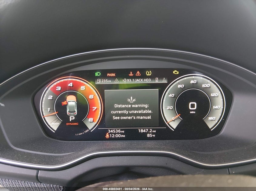 2022 Audi Sq5 VIN WA1C4AFY6N2029142 IAAI salvage auction — FRONT END, Salvage Title, sold $10,100 on 2026-08-16 (photo 7)
