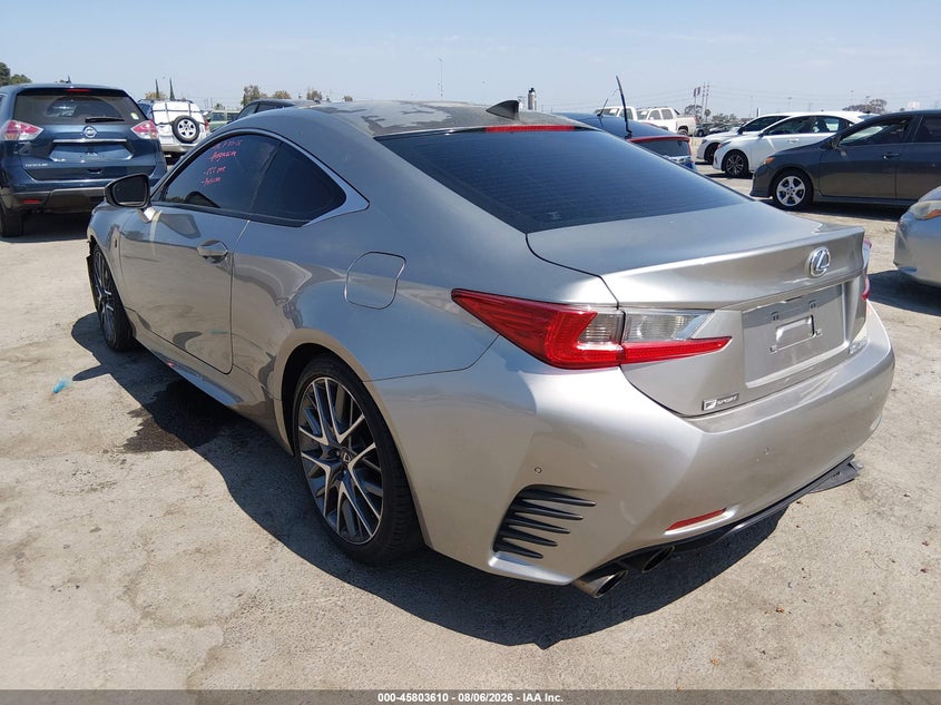 2015 Lexus Rc VIN JTHHE5BC5F5001129 IAAI salvage auction — FRONT END, Salvage (California), sold $7,500 on 2026-08-20 (photo 3)
