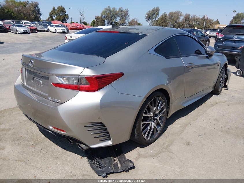 2015 Lexus Rc VIN JTHHE5BC5F5001129 IAAI salvage auction — FRONT END, Salvage (California), sold $7,500 on 2026-08-20 (photo 4)