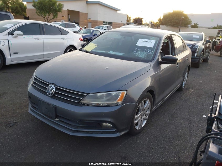 2015 Volkswagen Jetta VIN 3VW2K7AJ3FM211957 IAAI salvage auction — REAR END, Salvage Title, sold $1,400 on 2026-08-14 (photo 2)