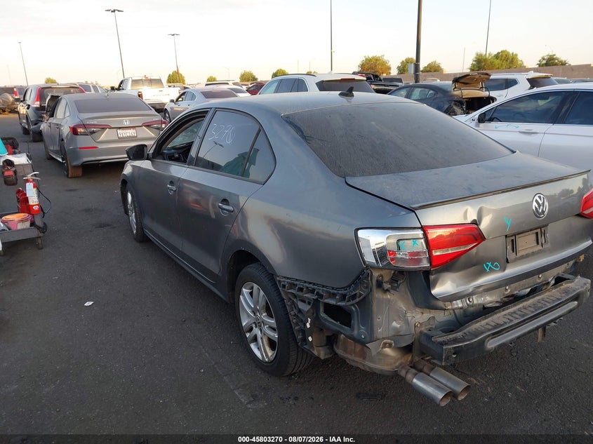 2015 Volkswagen Jetta VIN 3VW2K7AJ3FM211957 IAAI salvage auction — REAR END, Salvage Title, sold $1,400 on 2026-08-14 (photo 3)
