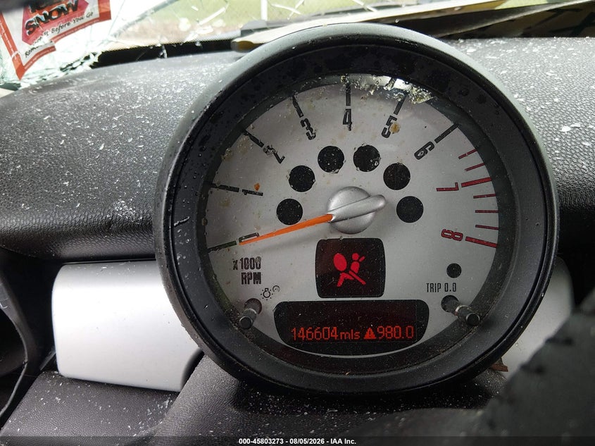 2013 Mini Hard top VIN WMWSU3C52DT548878 IAAI salvage auction — FRONT END, Wait Title, sold $300 on 2026-09-07 (photo 7)
