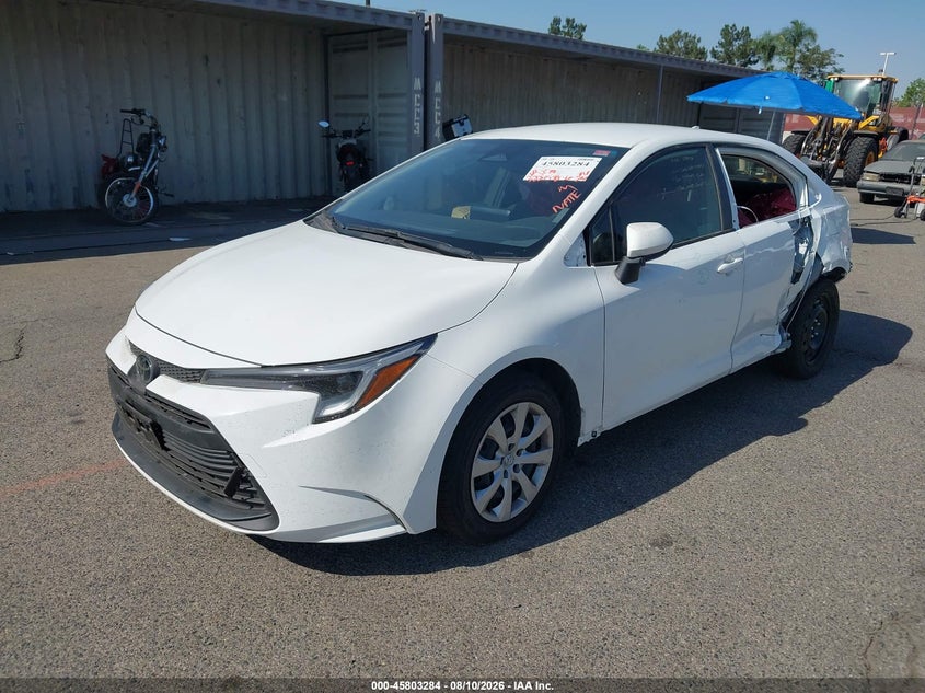2026 Toyota Corolla VIN JTDBCMFE0T3139168 IAAI salvage auction — REAR END, Wait Title, sold $11,900 on 2026-08-29 (photo 2)