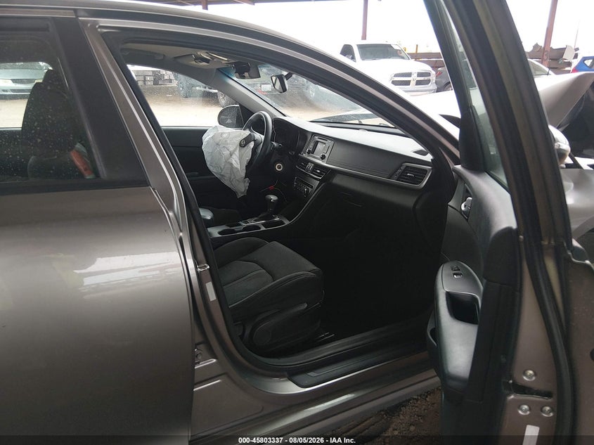 2016 Kia Optima VIN 5XXGT4L37GG027367 IAAI salvage auction — FRONT END, Salvage Title, sold $550 on 2026-08-26 (photo 5)