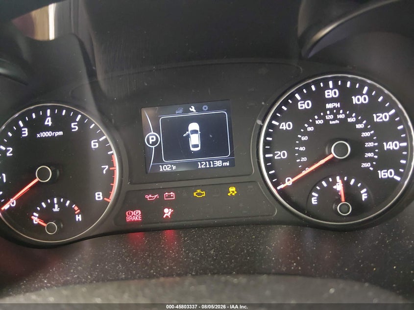 2016 Kia Optima VIN 5XXGT4L37GG027367 IAAI salvage auction — FRONT END, Salvage Title, sold $550 on 2026-08-26 (photo 7)