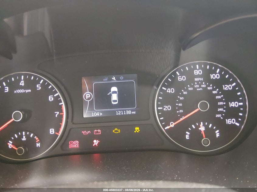 2016 Kia Optima VIN 5XXGT4L37GG027367 IAAI salvage auction — FRONT END, Salvage Title, sold $825 on 2026-09-02 (photo 7)