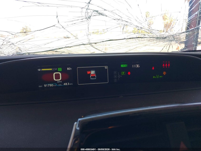 2021 Toyota Prius VIN JTDL9MFU6M3026708 IAAI salvage auction — FRONT END, Salvage Title, sold $7,000 on 2026-08-20 (photo 7)