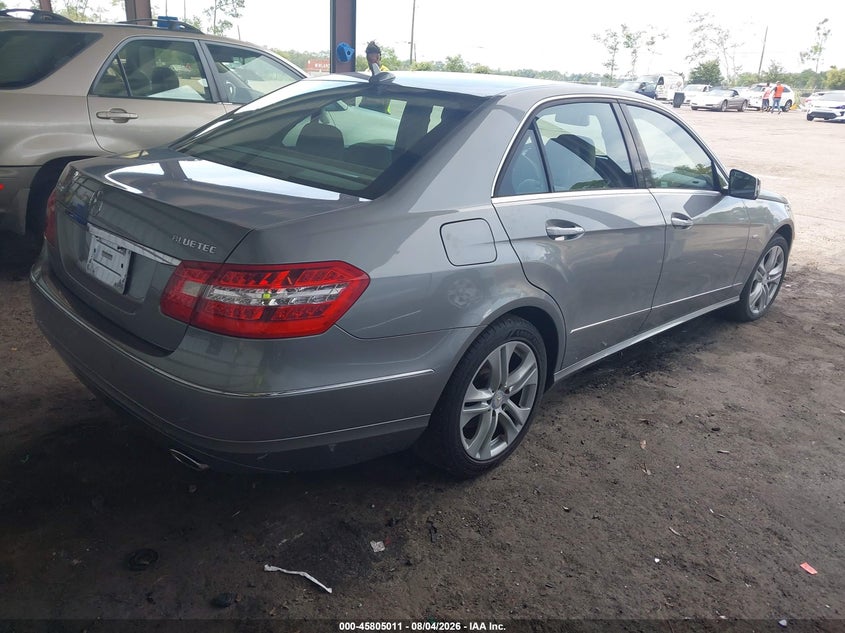 2011 Mercedes-benz E-class VIN WDDHF2EB7BA329580 IAAI salvage auction — FRONT END, Clear (Florida), sold $25 on 2026-08-09 (photo 4)