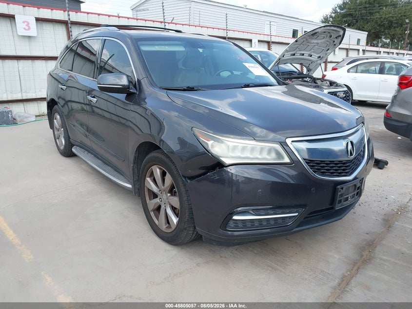 2015 Acura Mdx VIN 5FRYD4H86FB015099 IAAI salvage auction — LEFT FRONT, Wait Title, sold $1,900 on 2026-08-30 (photo 1)