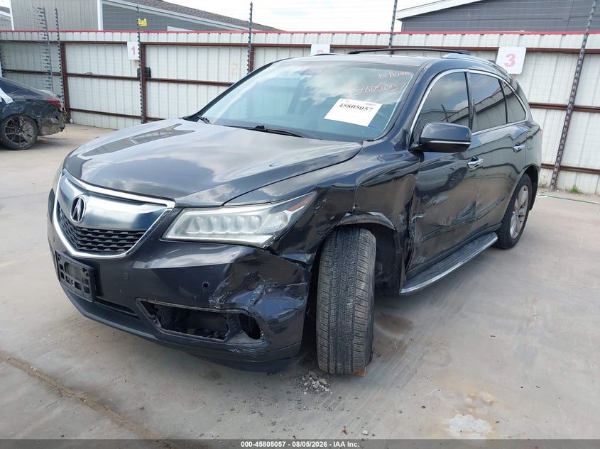 2015 Acura Mdx VIN 5FRYD4H86FB015099 IAAI salvage auction — LEFT FRONT, Wait Title, sold $1,900 on 2026-08-30 (photo 2)