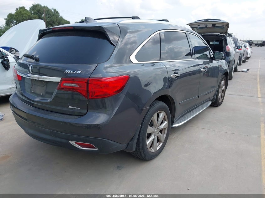 2015 Acura Mdx VIN 5FRYD4H86FB015099 IAAI salvage auction — LEFT FRONT, Wait Title, sold $1,900 on 2026-08-30 (photo 4)